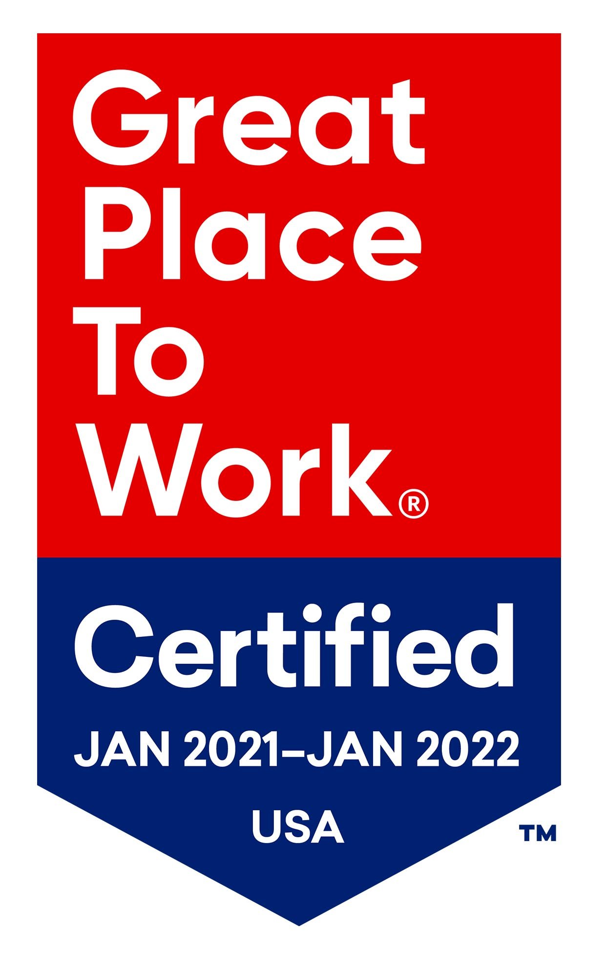 2021 Great Place to Work Badge