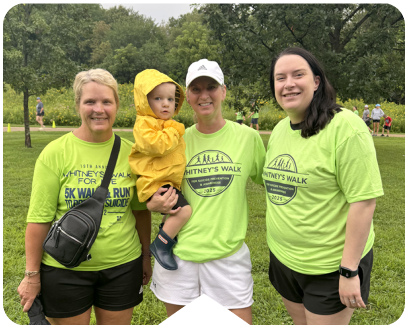 Employees participating in Whitney's Walk for Suicide Prevention and Awareness.
