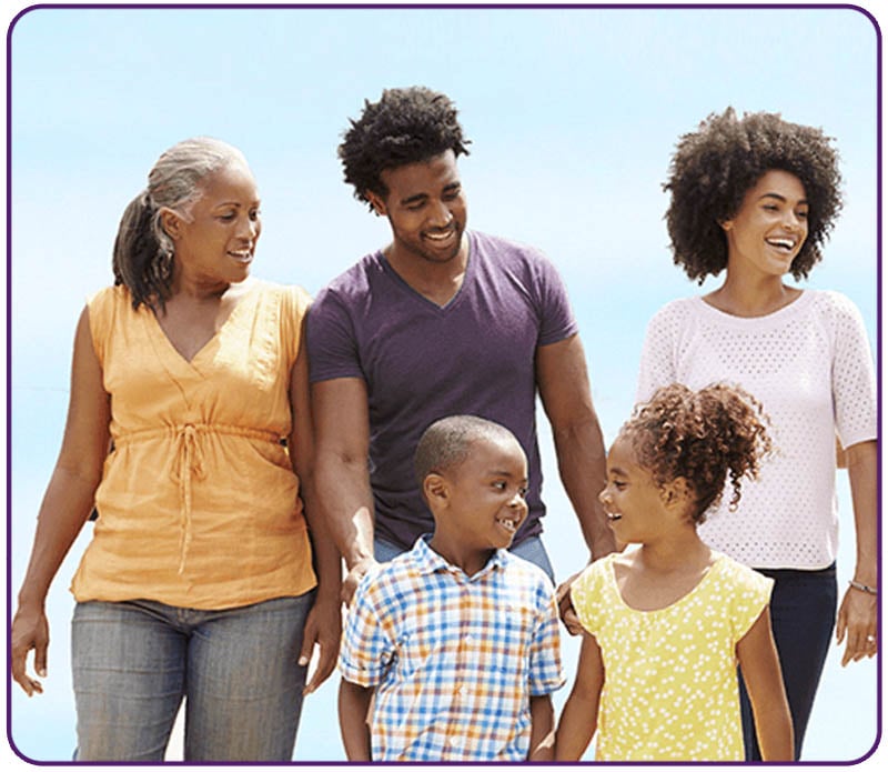 family walking together