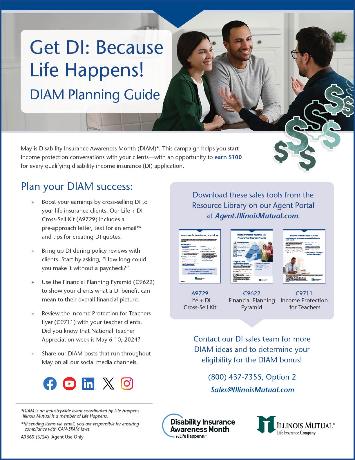 A9669 Image of Get DI Because Life Happens flyer (A9669)