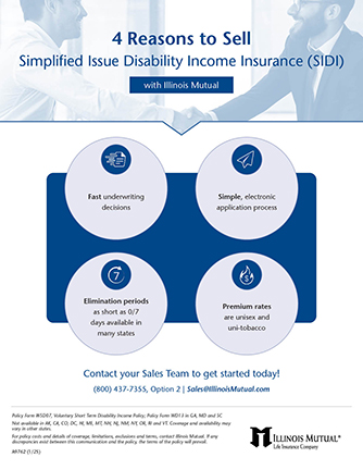 A9762 image of flyer A9762 4 Reasons to Sell DI with Illinois Mutual