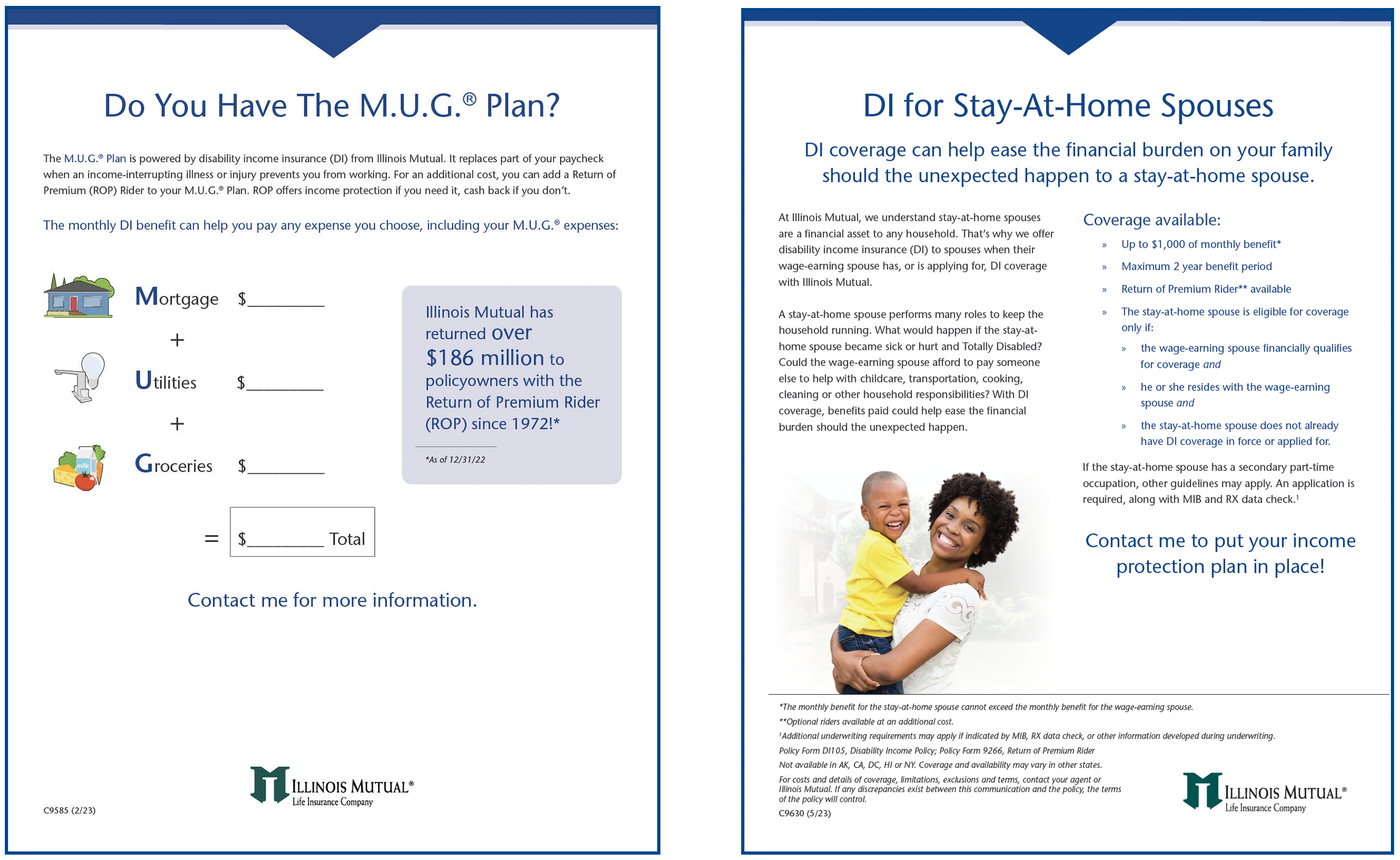 MUG Plan and DI for Stay-at-Home Spouses flyer thumbnails