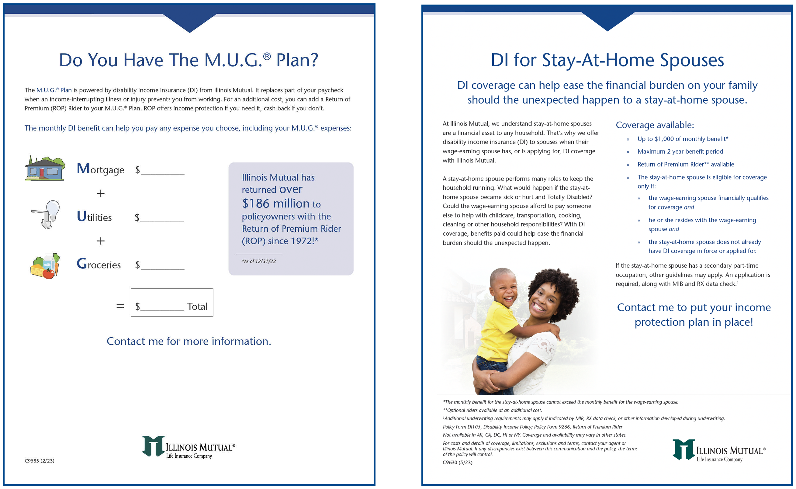 MUG Plan and DI for Stay-at-Home Spouses flyer thumbnails
