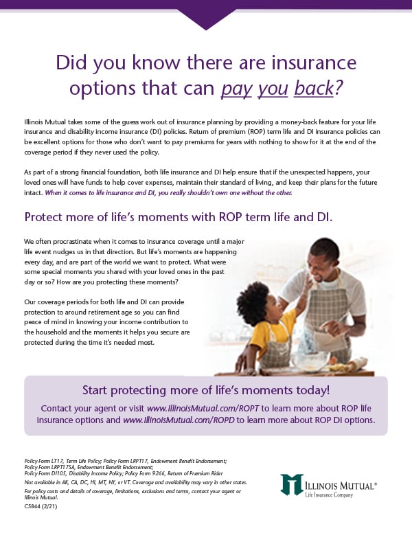 C5844_Thumb return of premium term life flyer thumbnail