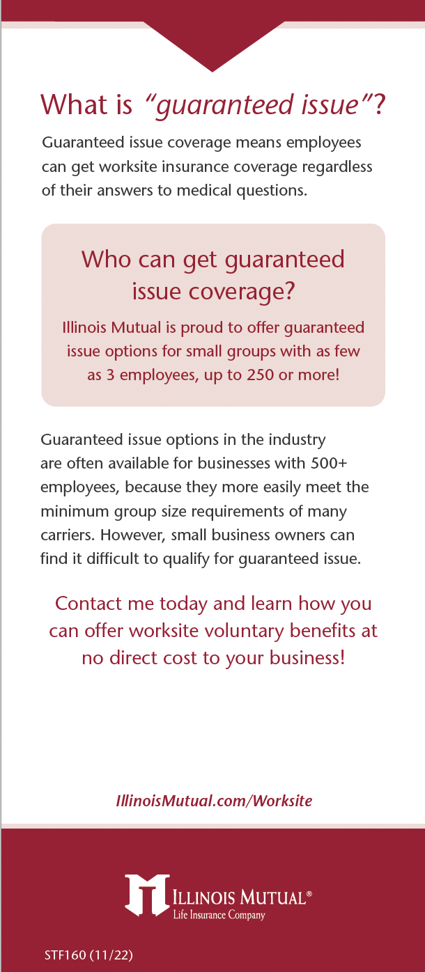 Guaranteed issue coverage flyer Guaranteed issue coverage flyer