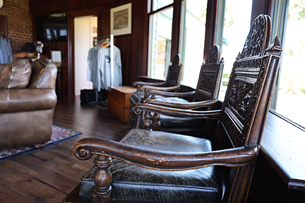 interior of the Sea Island Shooting School building