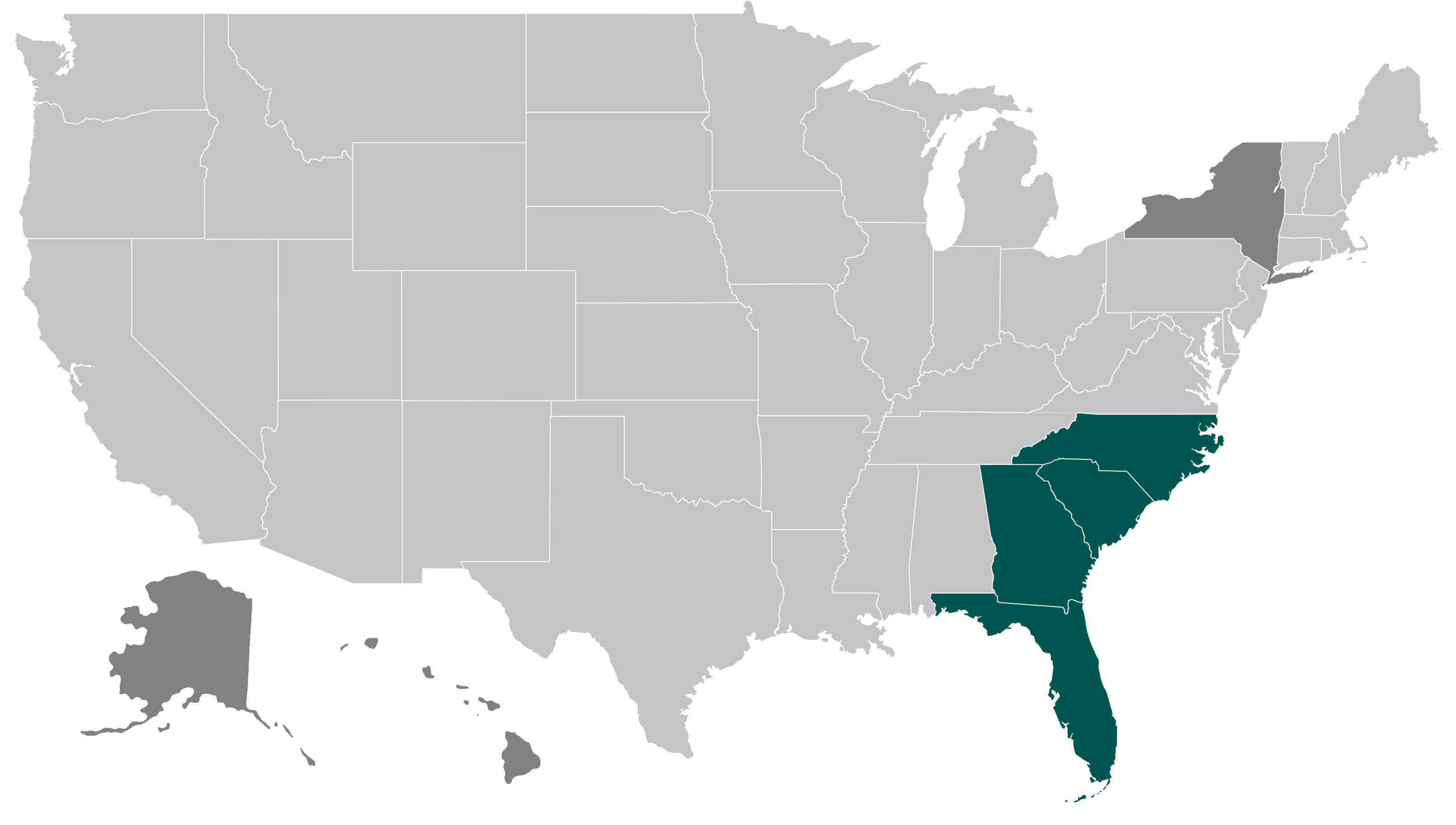 SoutheastRegion graphic of the Southeast region