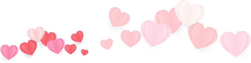 hearts a line of hearts