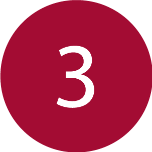 Circle Image with number three