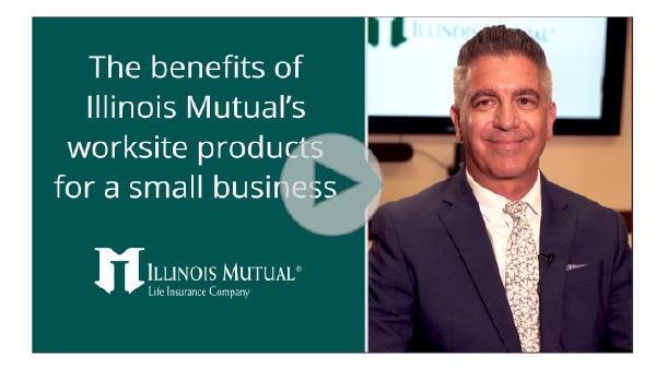 the benefits of Illinois Mutual's worksite products for a small business training video thumbnail