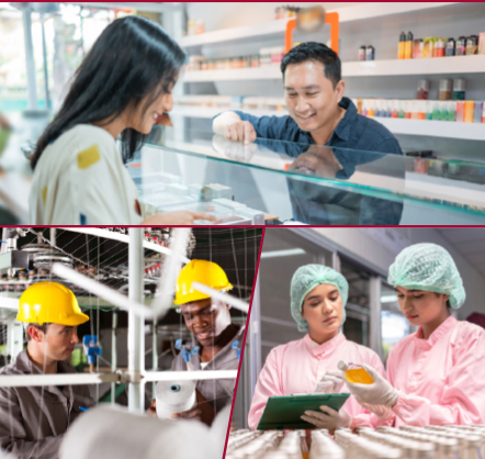 group-of-people image of different groups of working people