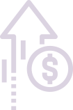 purplearrow-1 purple illustration of arrow and dollar sign