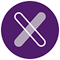 GenX graphic of an illustrated letter X in a purple circle