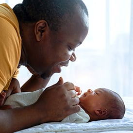 father with his baby