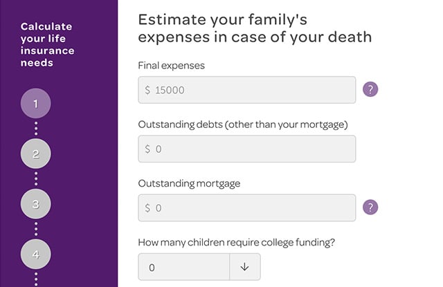 Life insurance calculator thumbnail image