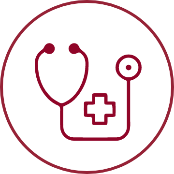 STD simple illustration of a stethoscope inside of a circle