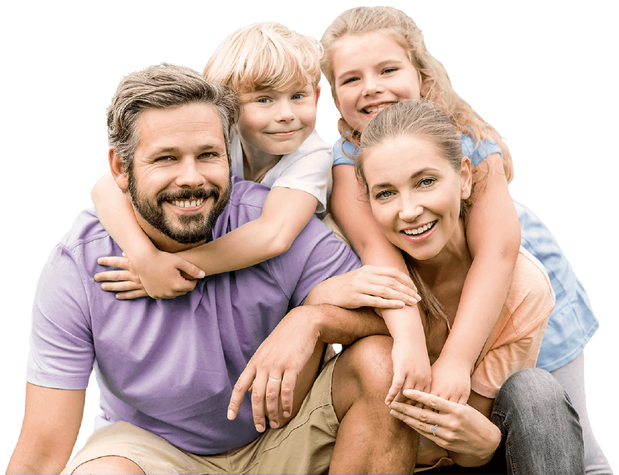 Family Path Solution Happy family smiling