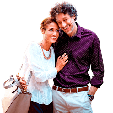 LP100-Solution happy middle aged couple