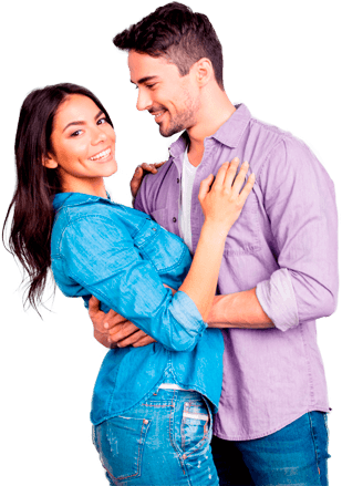 LP200-Solution happy couple embracing one another