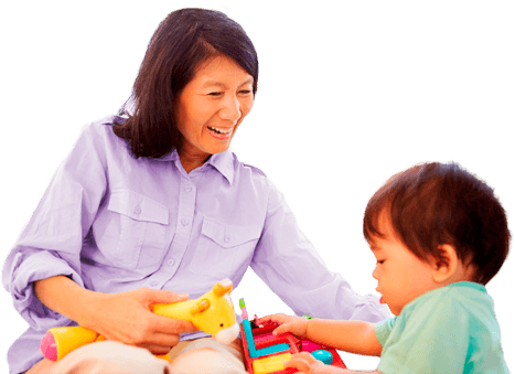 SPWL-Solution mom playing with her child