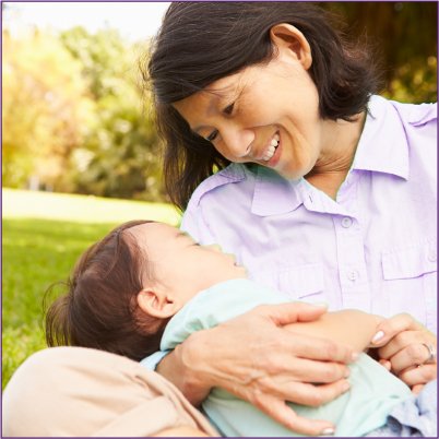 SPWL A mother holding her child