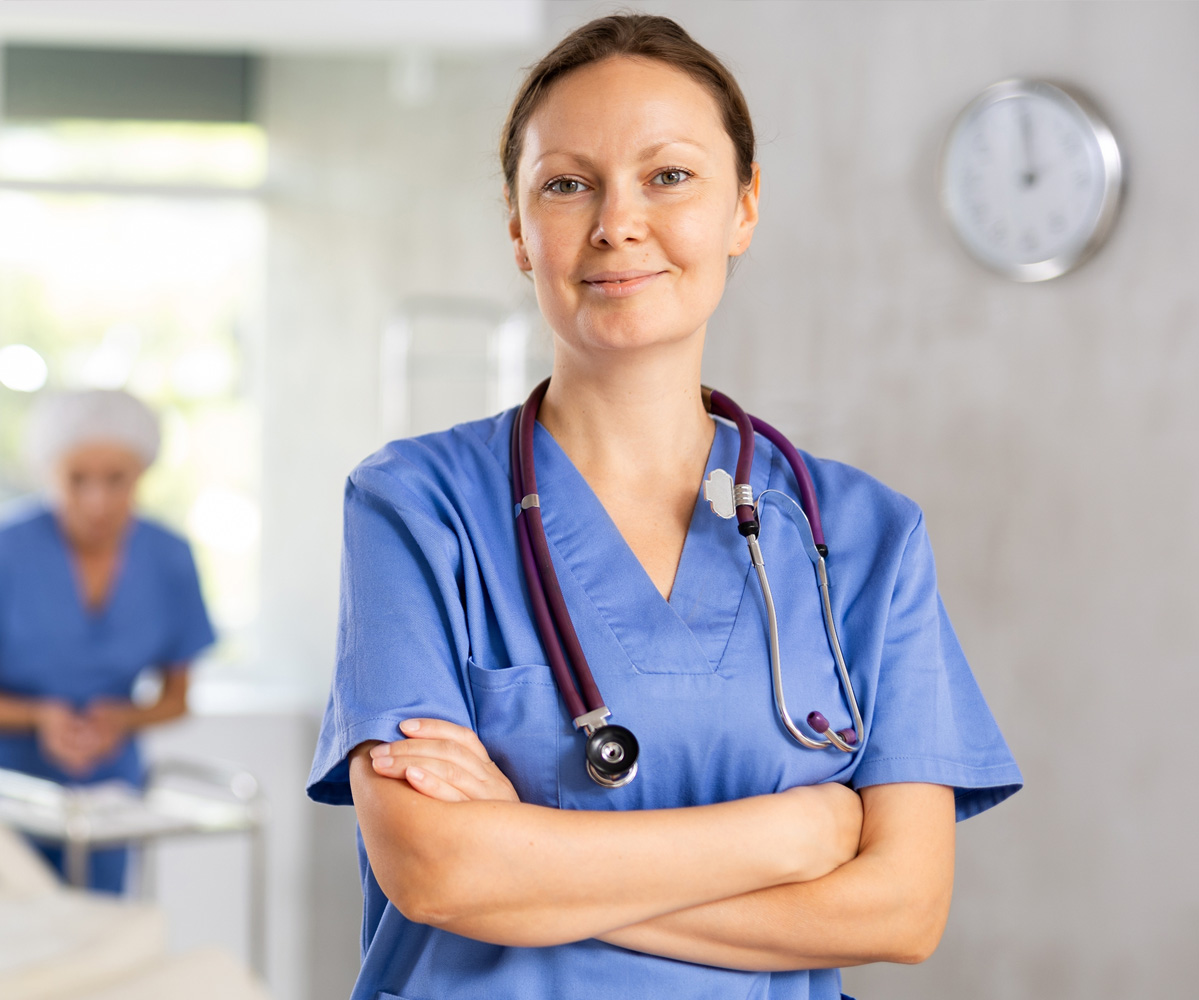 image of a dental hygienist