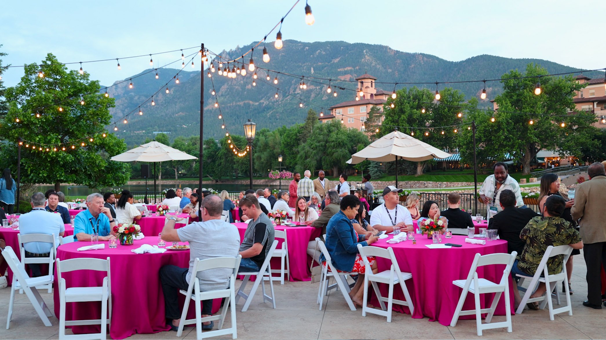 Video thumbnail image of agents and their guests at The Broadmoor during a reception