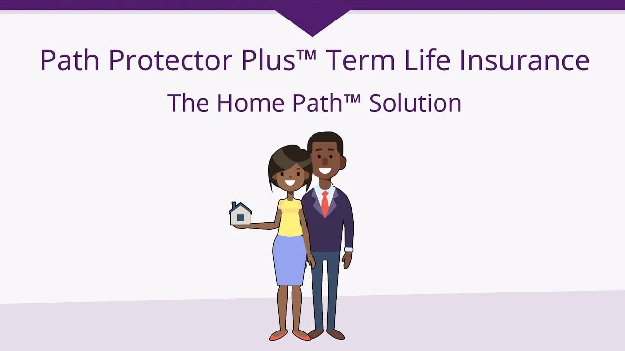 animation thumbnail image of young illustrated couple with a home in hand
